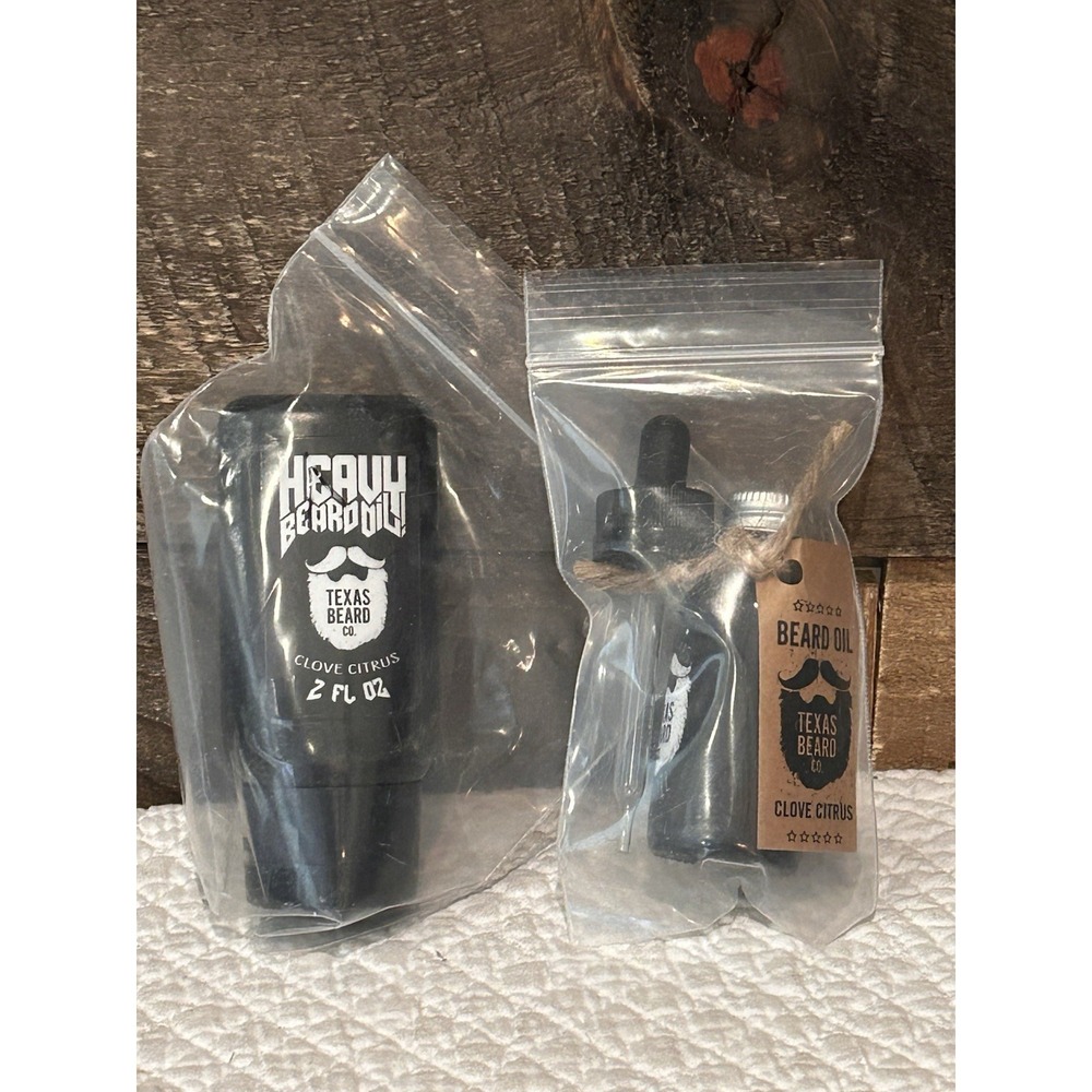 Texas Beard Company Heavy Beard Oil Clove Citrus Lot Of 2